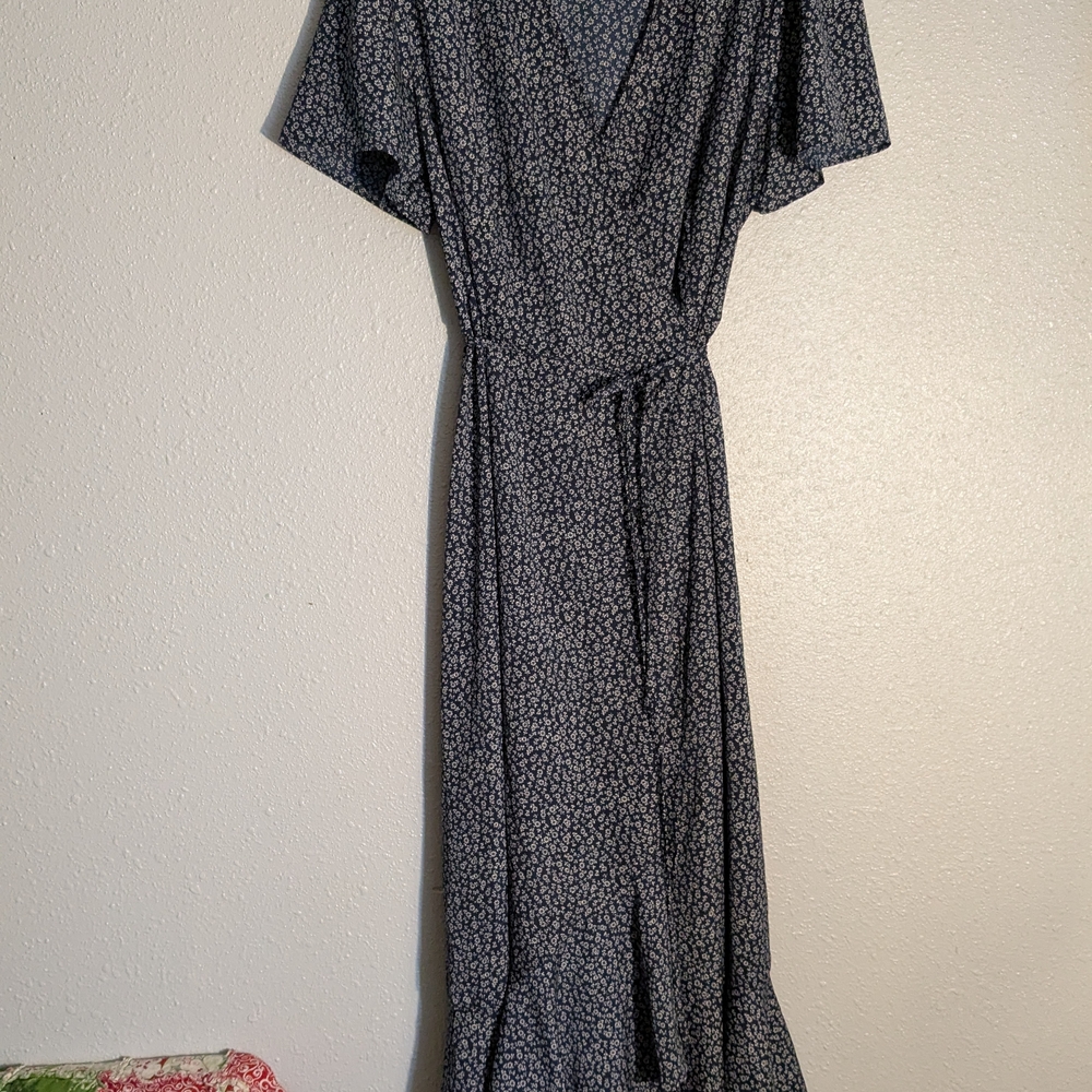 Blue Floral Maxi Dress